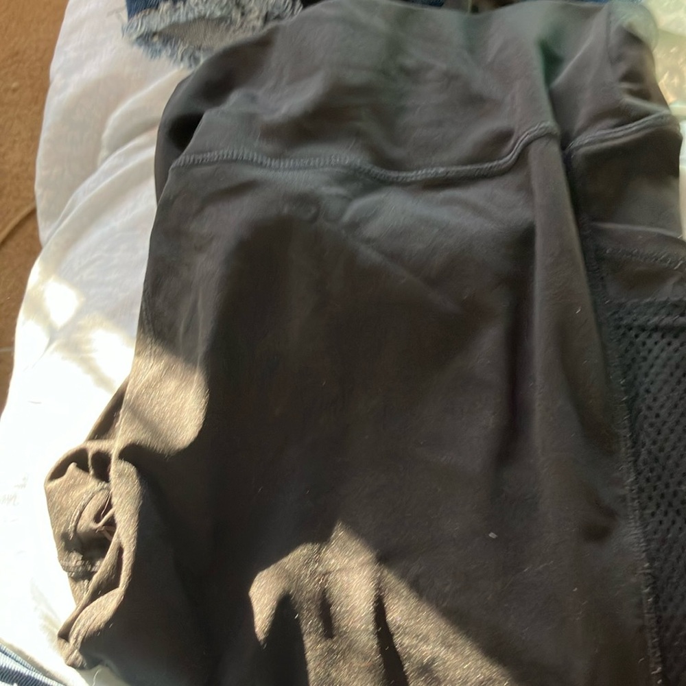 Two pairs of pop fit black leggings 4x